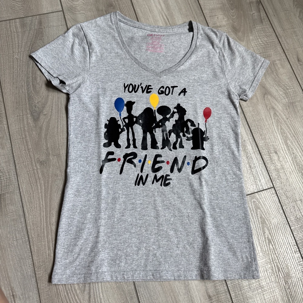 Disney Pixar Toy Story Shirt Womens S You've Got A Friend In Me Logo Graphic Tee